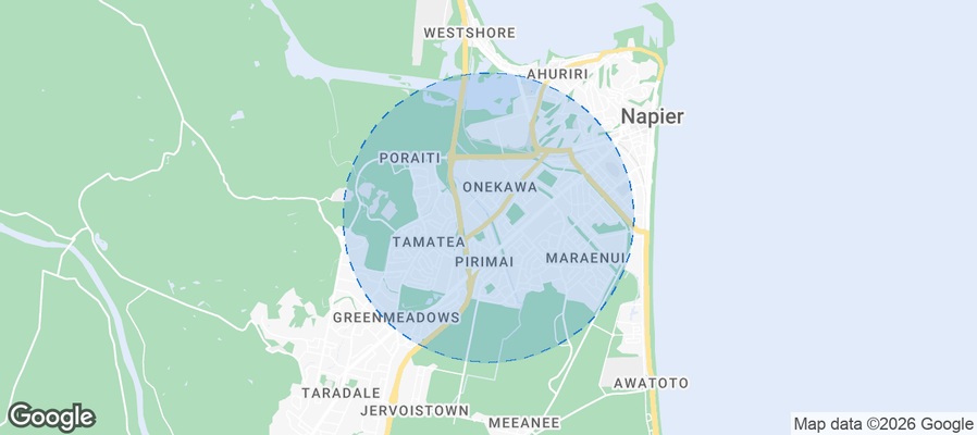 Napier City Airbnb map